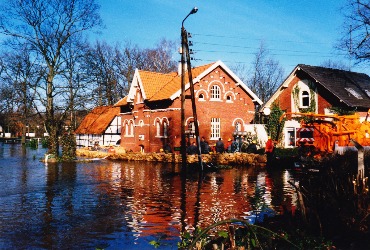 Hochwasser an der Mühle