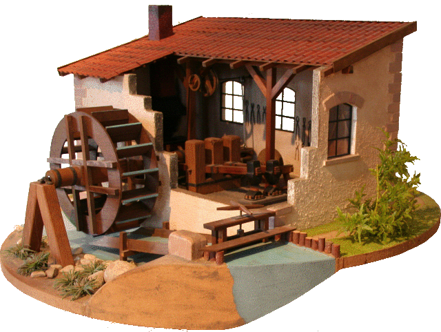 14 - Modell einer Hammermühle