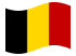 Flagge Belgien animiert