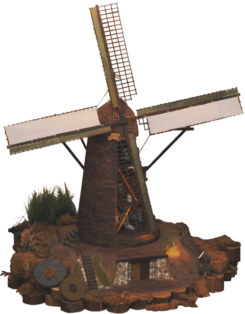 50 - Modell der Hiesfelder Windmühle