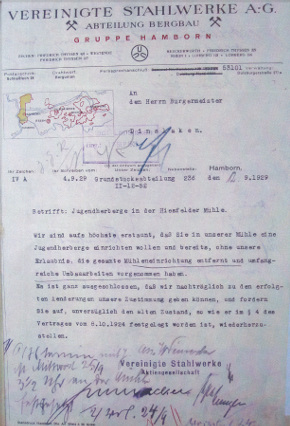 2. Brief der Grundstcksabteilung der Hamborner Bergbau