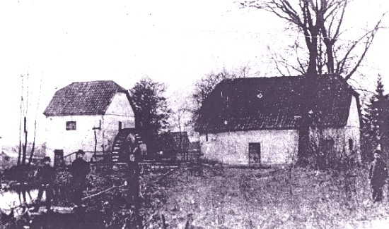 Das älteste Bild der Hiesfelder Wassermühle
