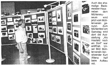 Kurt Altena in der Ausstellung "Als Hiesfeld noch ein Dorf war"
