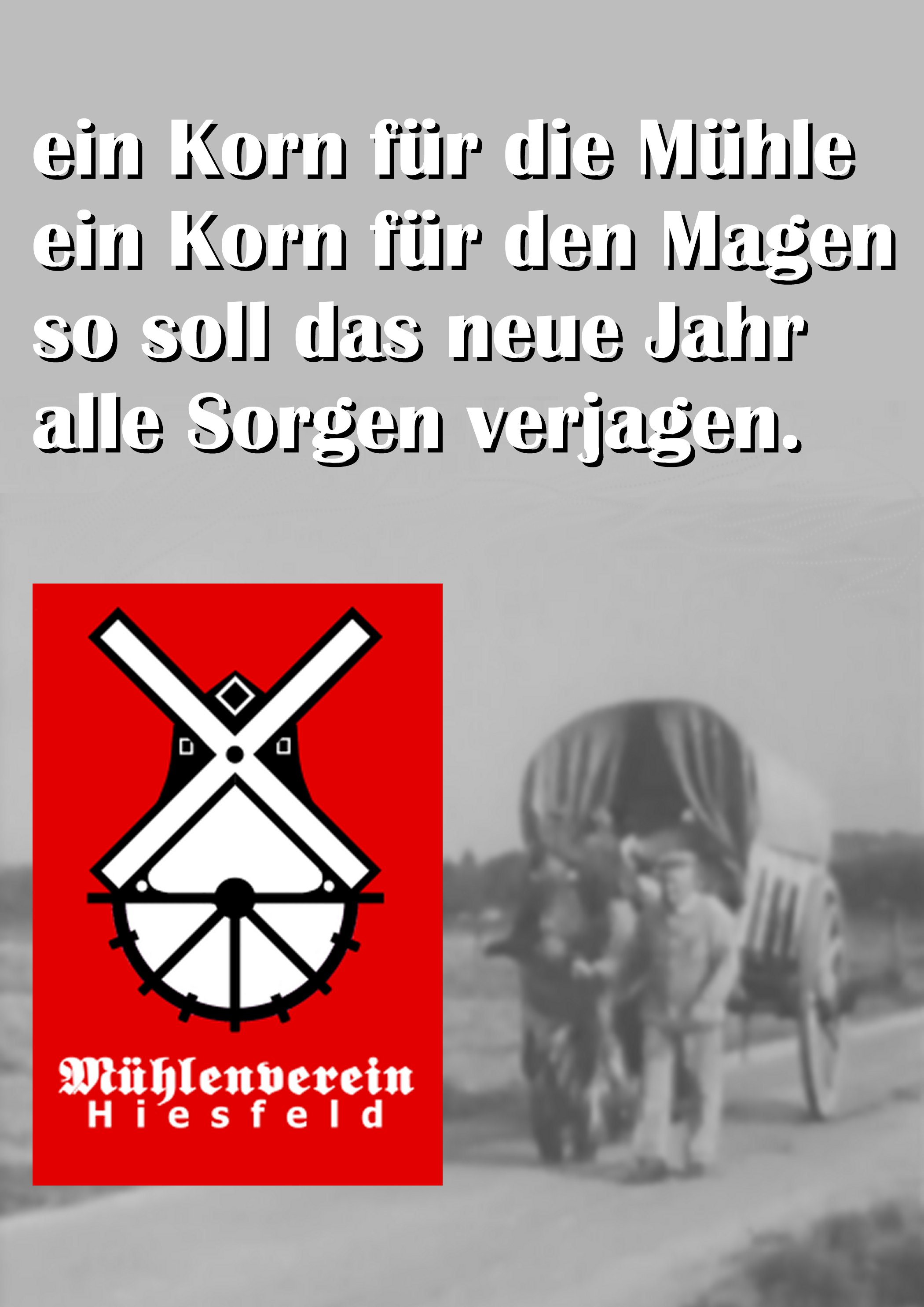 Ein frohes neues Jahr wnscht der Mhlenverein