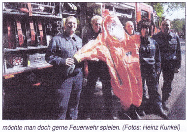 "einmal mit der Feuerwehr spielen"